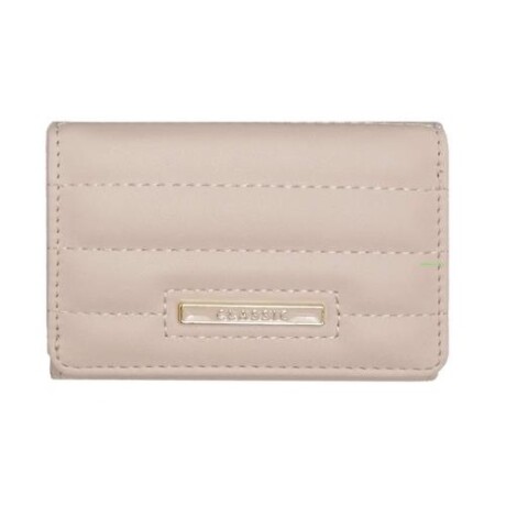 Billetera broche beige