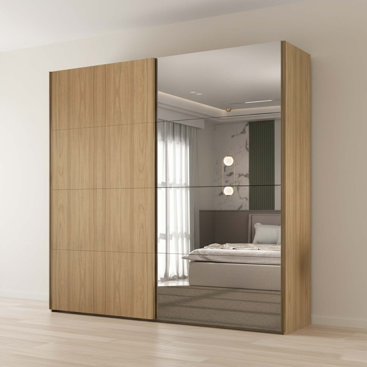 PLACARD - 2 PUERTAS MDF MARRON TRENTINO 