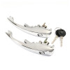 JUEGO DE MANIJAS PUERTA FUSCA / BRASILIA 1300 / 1500 / 1600 (LLAVE UNICA) Juego De Manijas Puerta Fusca / Brasilia 1300 / 1500 / 1600 (llave Unica)