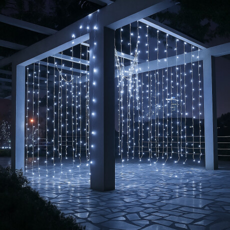 Cortina Led 200 Luces 2x2 Metros 220v Navidad Bodas Cortina Led 200 Luces 2x2 Metros 220v Navidad Bodas