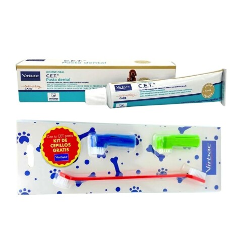 PASTA DENTAL VIRBAC PARA PERROS Y GATOS KIT CON CEPILLO DE REGALO PASTA DENTAL VIRBAC PARA PERROS Y GATOS KIT CON CEPILLO DE REGALO