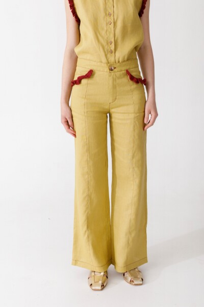 PRE VENTA PANTALON HIGA Pistacho