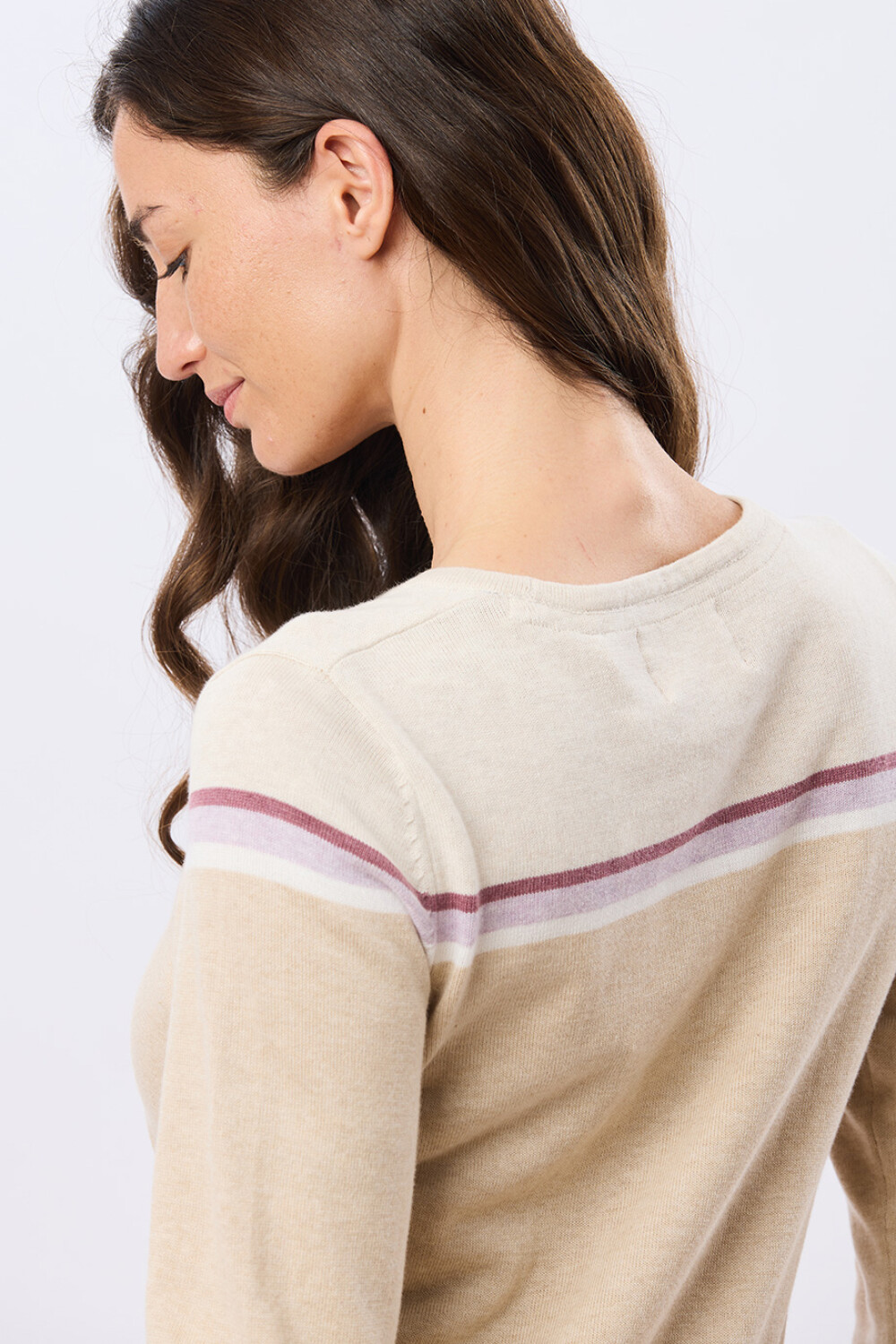 BUZO TEJIDO RAYADO Beige
