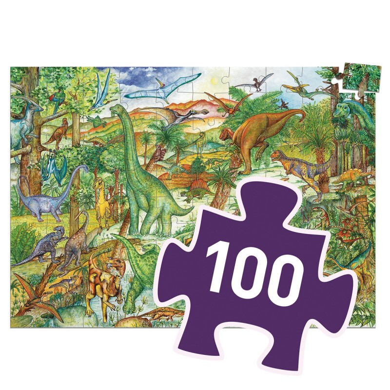 Puzzle de Observación Dinosaurios 100 piezas Djeco Puzzle de Observación Dinosaurios 100 piezas Djeco