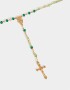 Collares Cortos Religioso Collar Con Cruz - Dorado