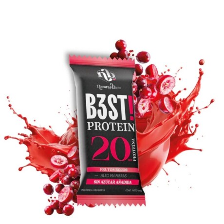 ¡OFERTA IMPERDIBLE! Barra Best Protein Caja X10 NB Frutos rojos