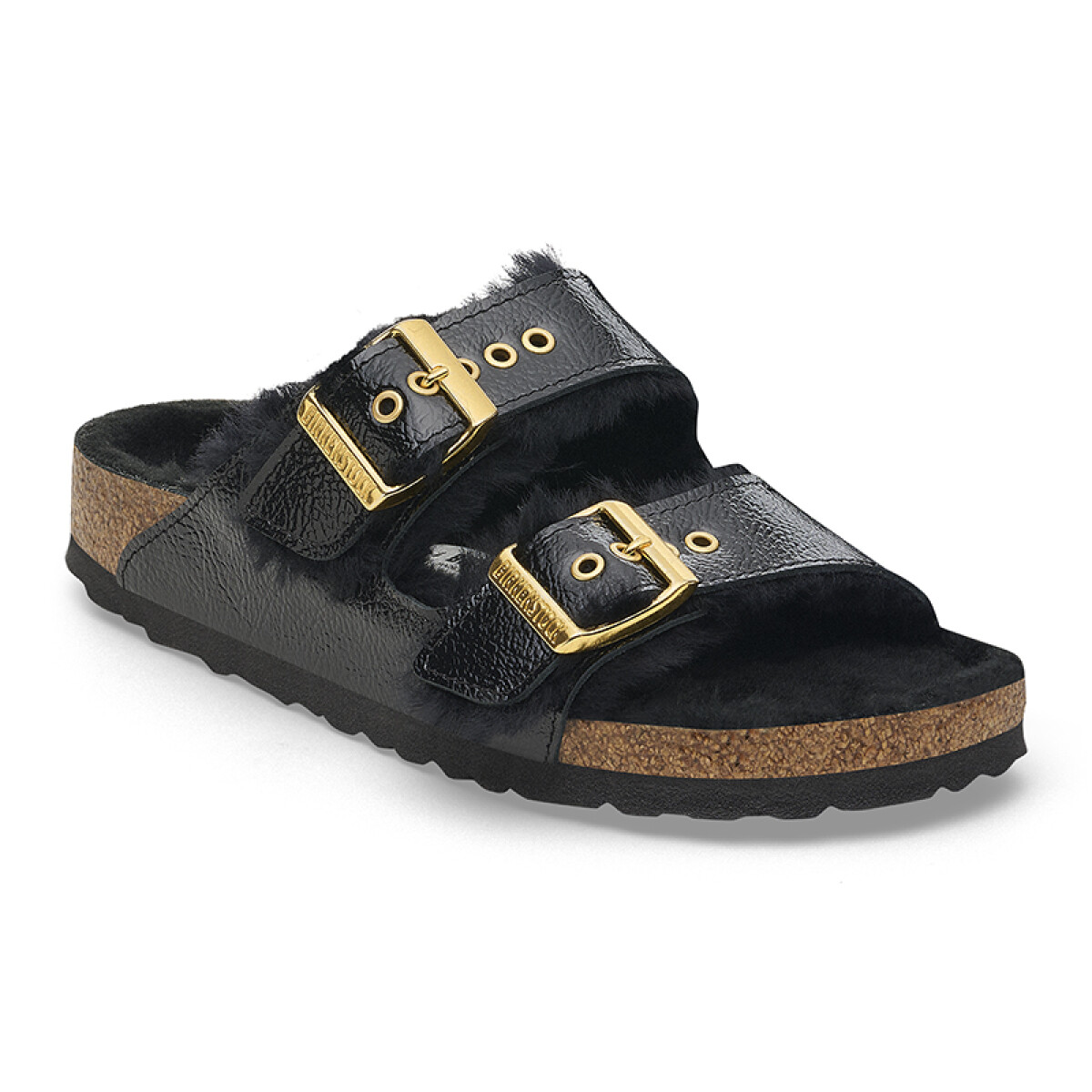 Sandalia Arizona Shearling LELA - Estrecho - Black 