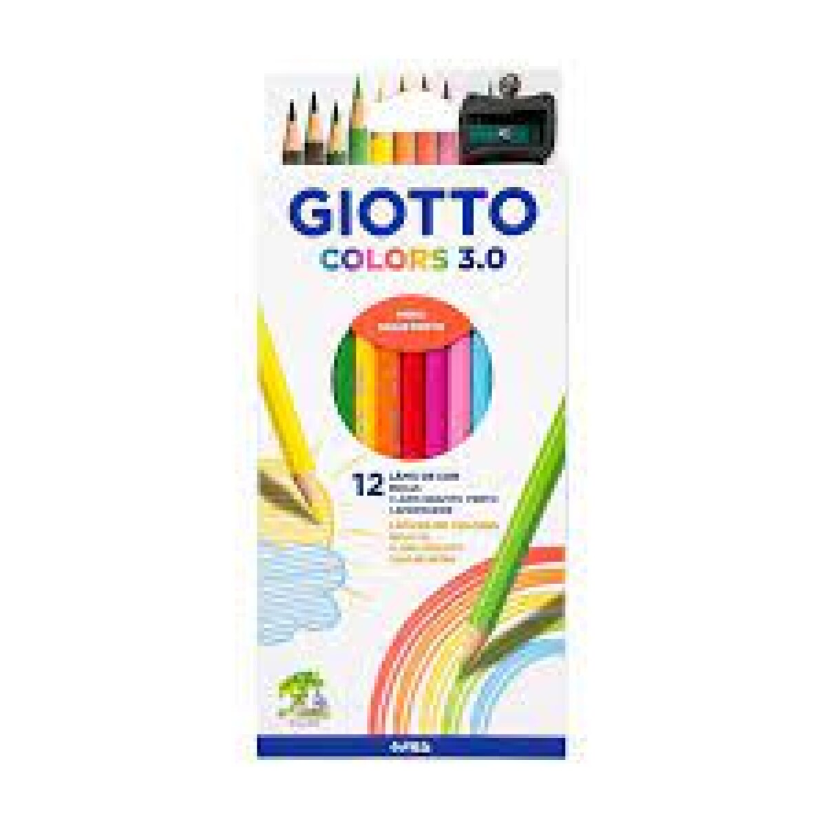 Colores x12 3.0 + sacapuntas 
