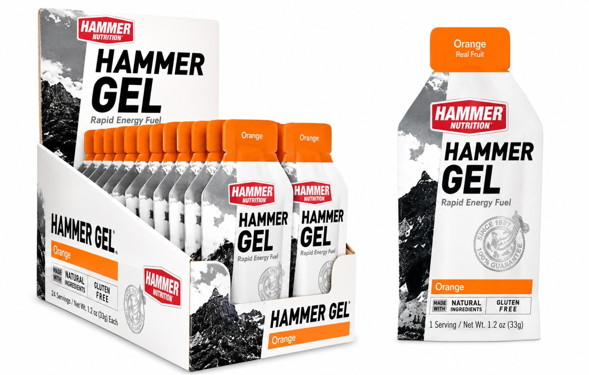 Hammer Gel Orange | Gel Energético | 33 g 