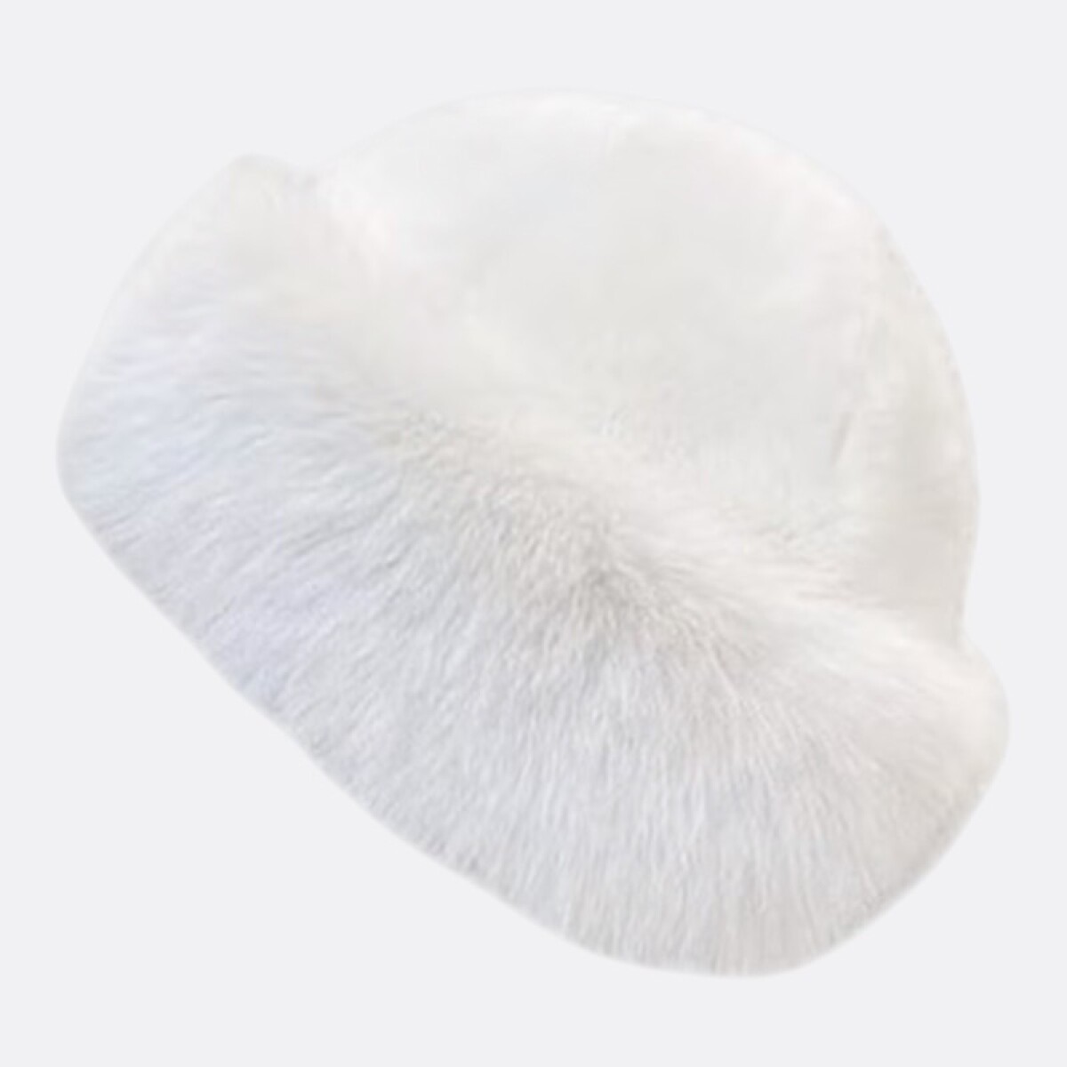 Gorro de Piel Sintética Estilo Cosaco - Blanco 
