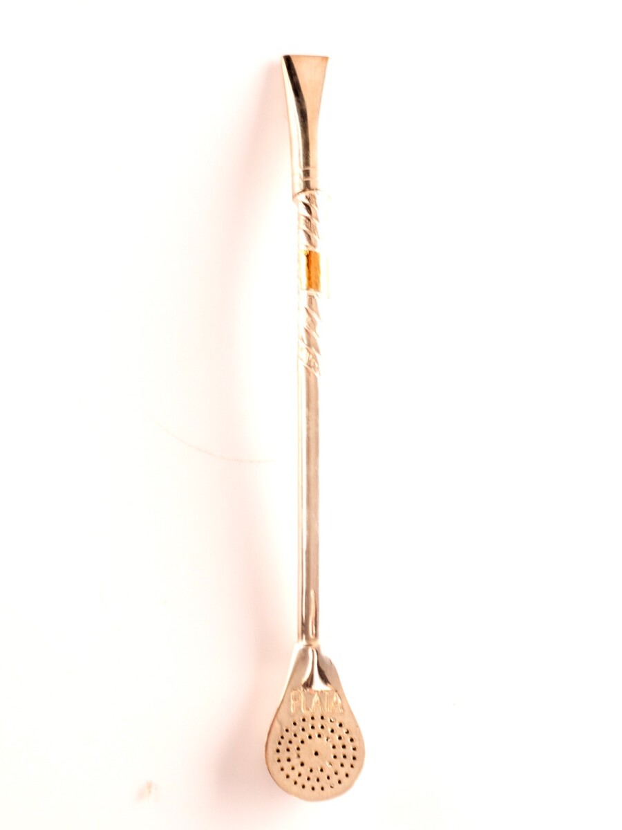 Bombilla De Plata y Oro - S39 