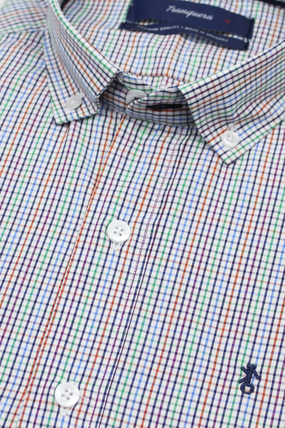 Camisa de Hombre Premium a Cuadros Cuadros Colores 3