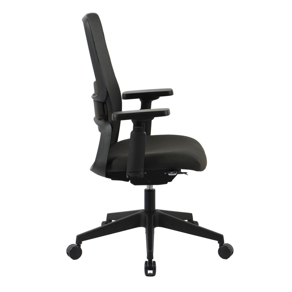 SILLA DE OFICINA MALLA-Y-POLIPROPILENO NEGRO M2