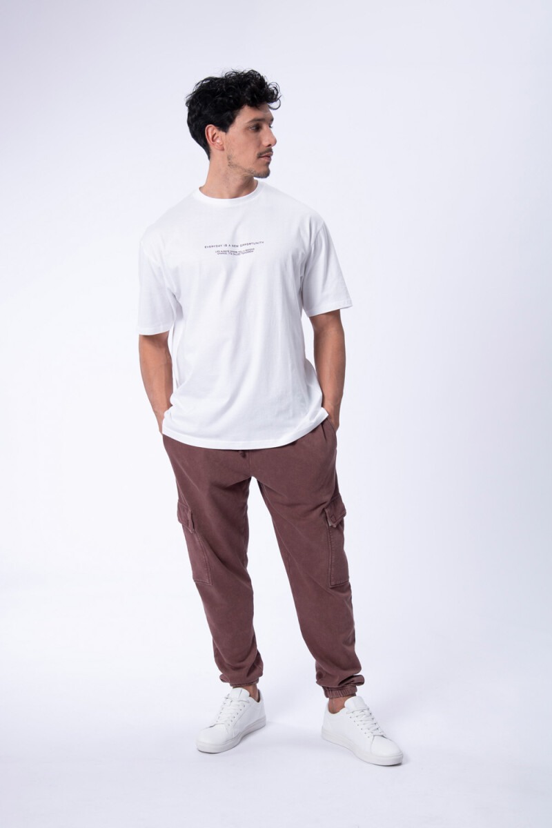 Pantalón Deportivo Cargo - Marrón 