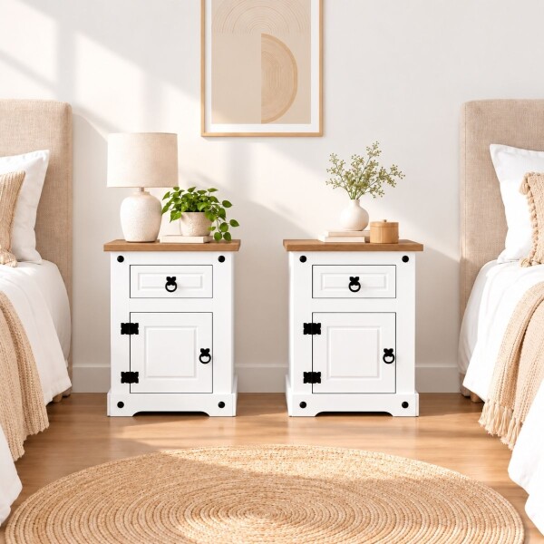 COMBO DORMITORIO - 2 MESAS DE LUZ LINEA CORONA COMBO DORMITORIO - 2 MESAS DE LUZ LINEA CORONA