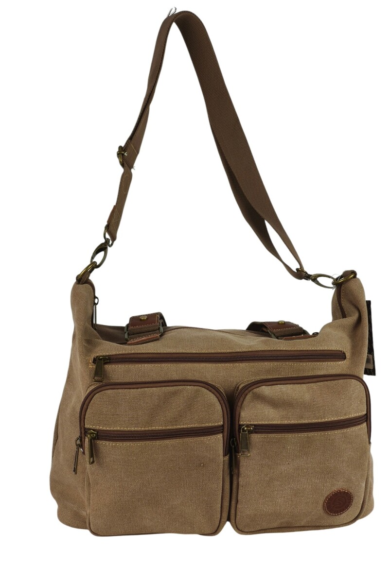 Bolso de lona Marrón