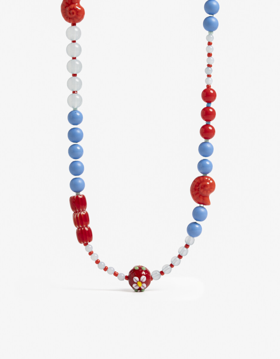 Collar Largo Beads Color 