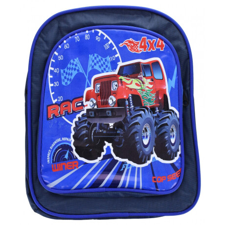 MOCHILA ESCOLAR LONA C/BOLSILLO FRONTAL C/DISEÑO EN PVC 24X31X8CM 23419 MOCHILA ESCOLAR LONA C/BOLSILLO FRONTAL C/DISEÑO EN PVC 24X31X8CM 23419