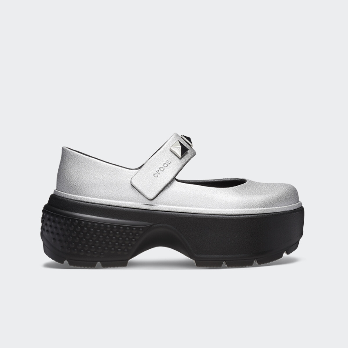 Crocs Stomp Metallic Mary Jane - Gris 