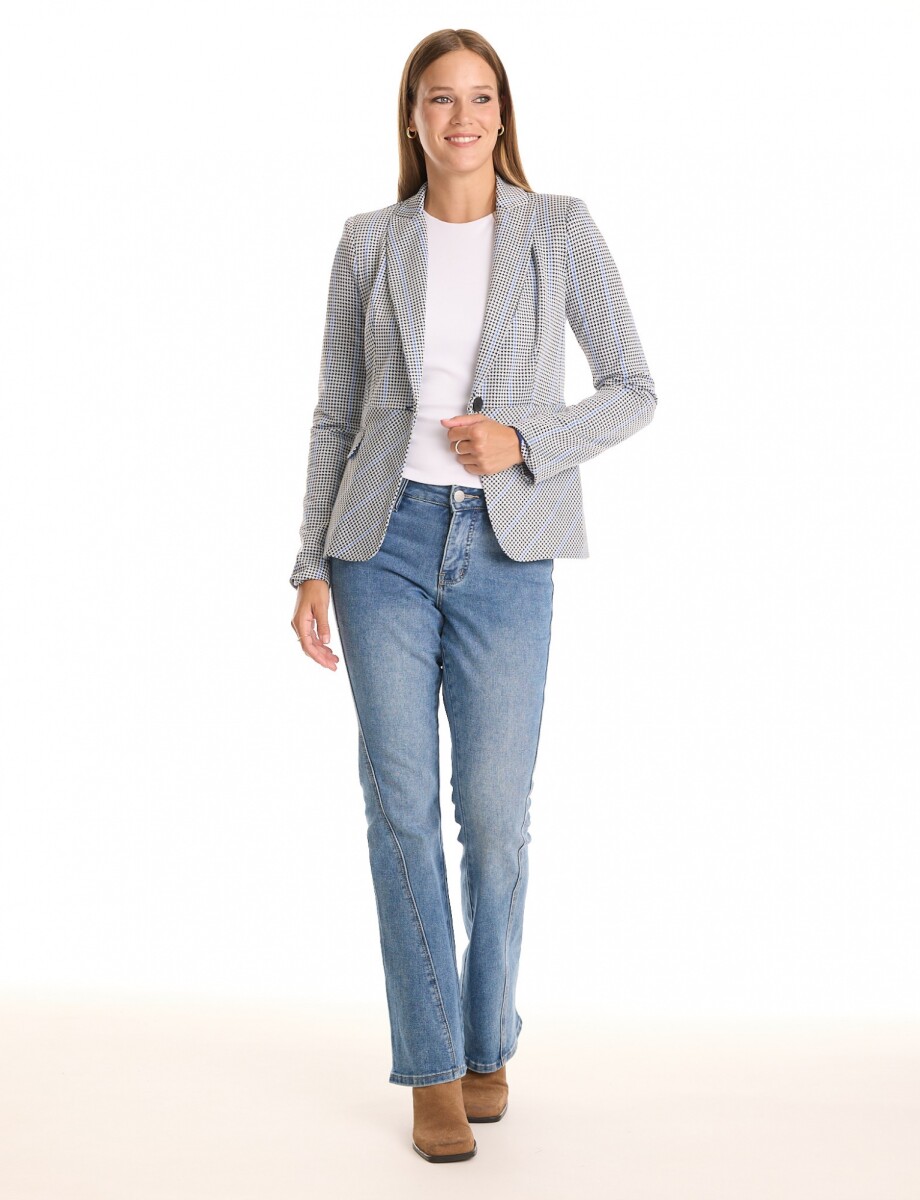 Blazer Jacquard - Blanco/multi 