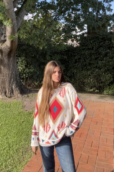Sweater Gitano Base Blanca