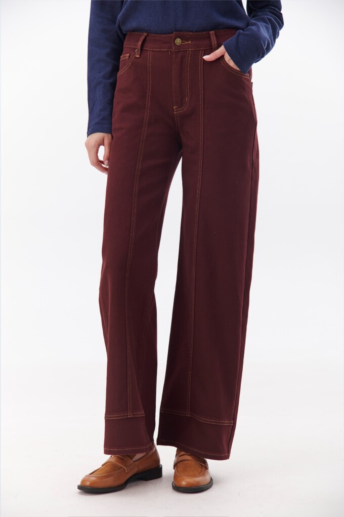 PANTALON MIDTOWN BURDEOS