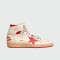 GOLDEN GOOSE - Zapatillas Sky-Star con estrella y talón rojo 10350