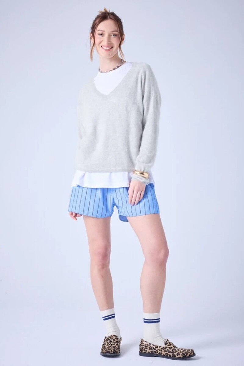 SWEATER V Gris