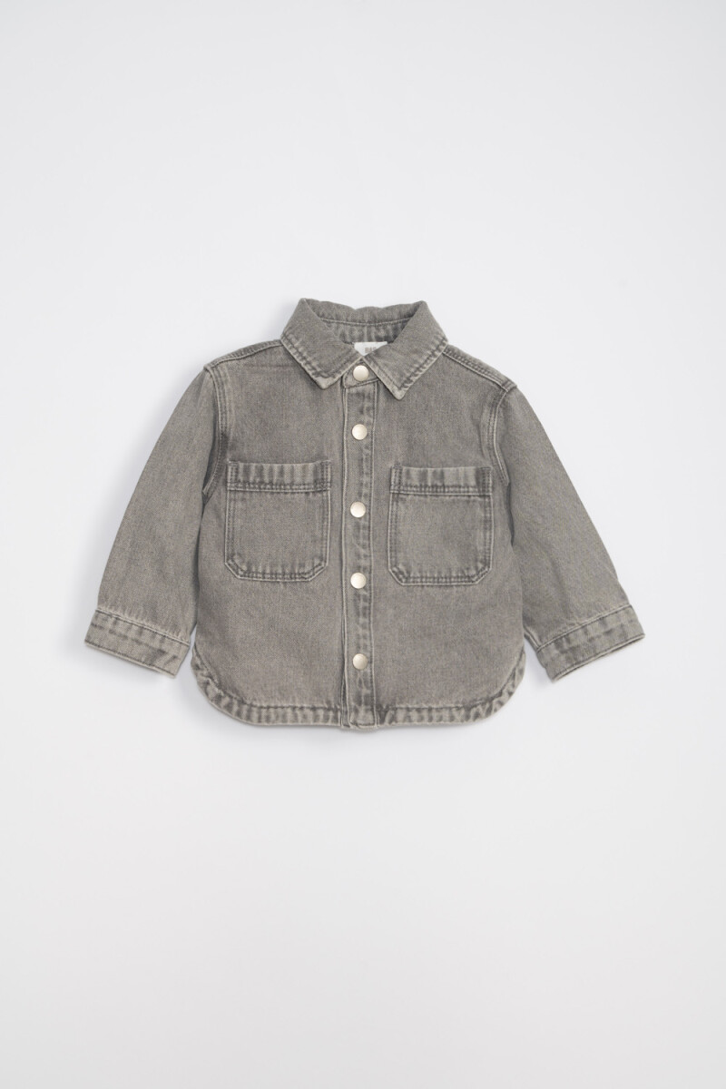 Sobrecamisa jean Gris