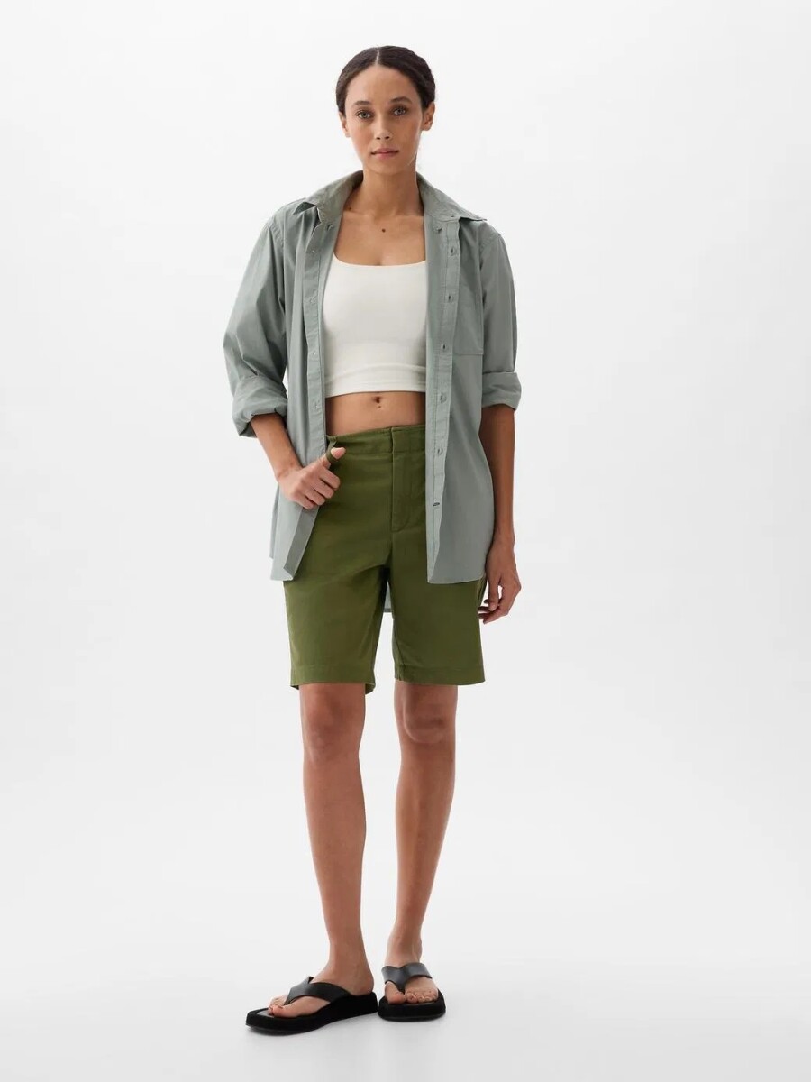 Bermuda Downtown Mujer - Army Jacket Green 
