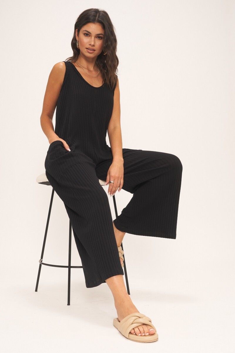 SANTA MARIA SWEATER RIB JUMPSU Negro