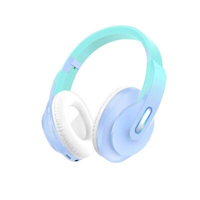 Auriculares inalambrico bluetooth XY229BT infantil luces celeste Auriculares inalambrico bluetooth XY229BT infantil luces celeste