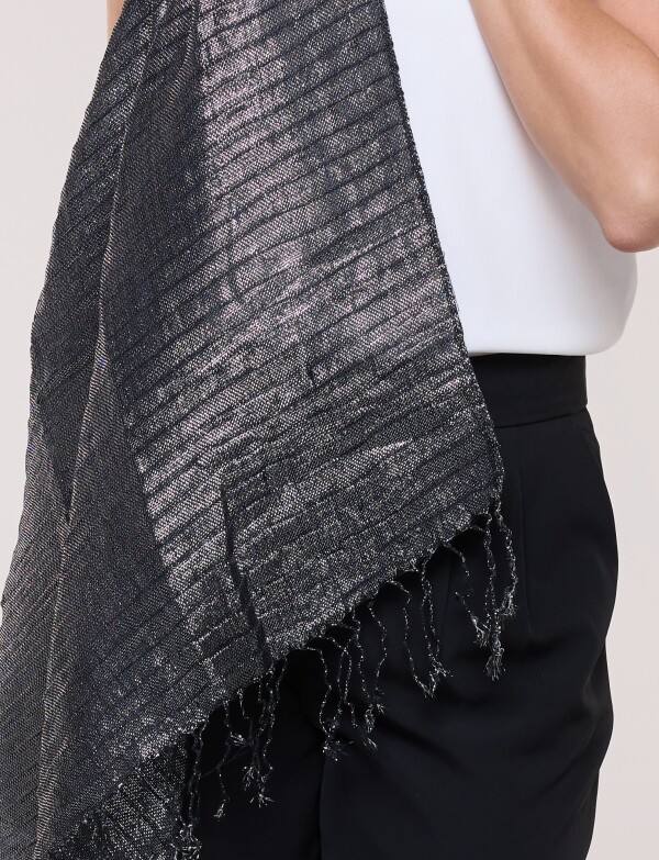 Pashmina Metalizada NEGRO