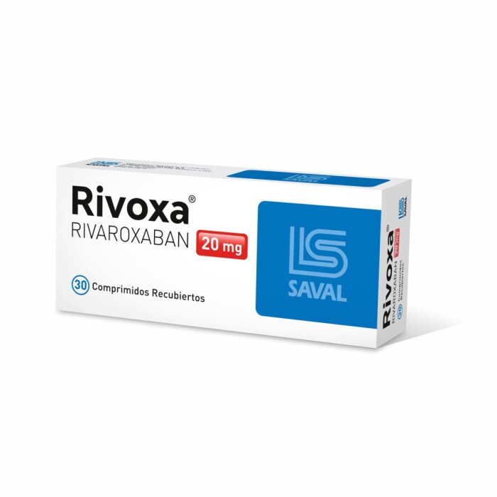 RIVOXA 20 MG. CJ X 30 COMP. REC. única