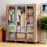 Organizador Ropero De Tela Multiuso ROPERO DE TELA PLEGABLE GY-130 MARRON
