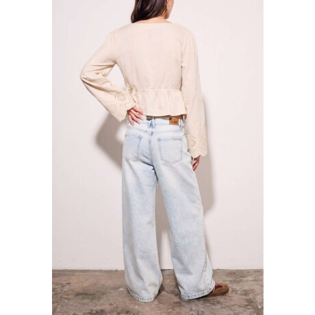 Jean Wide Leg Lavado Denim