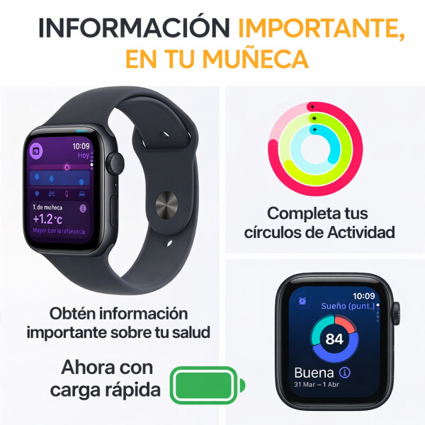 Smartwatch Apple Se 3th Gen 44mm M/l SMARTWATCH APPLE SE 3G 44 BK/BK M/L