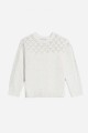Sweater con lurex CRUDO