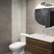 Mosaico Hexagonal Vidrio 28X41 Marmolado Con Bordes Dorados 000