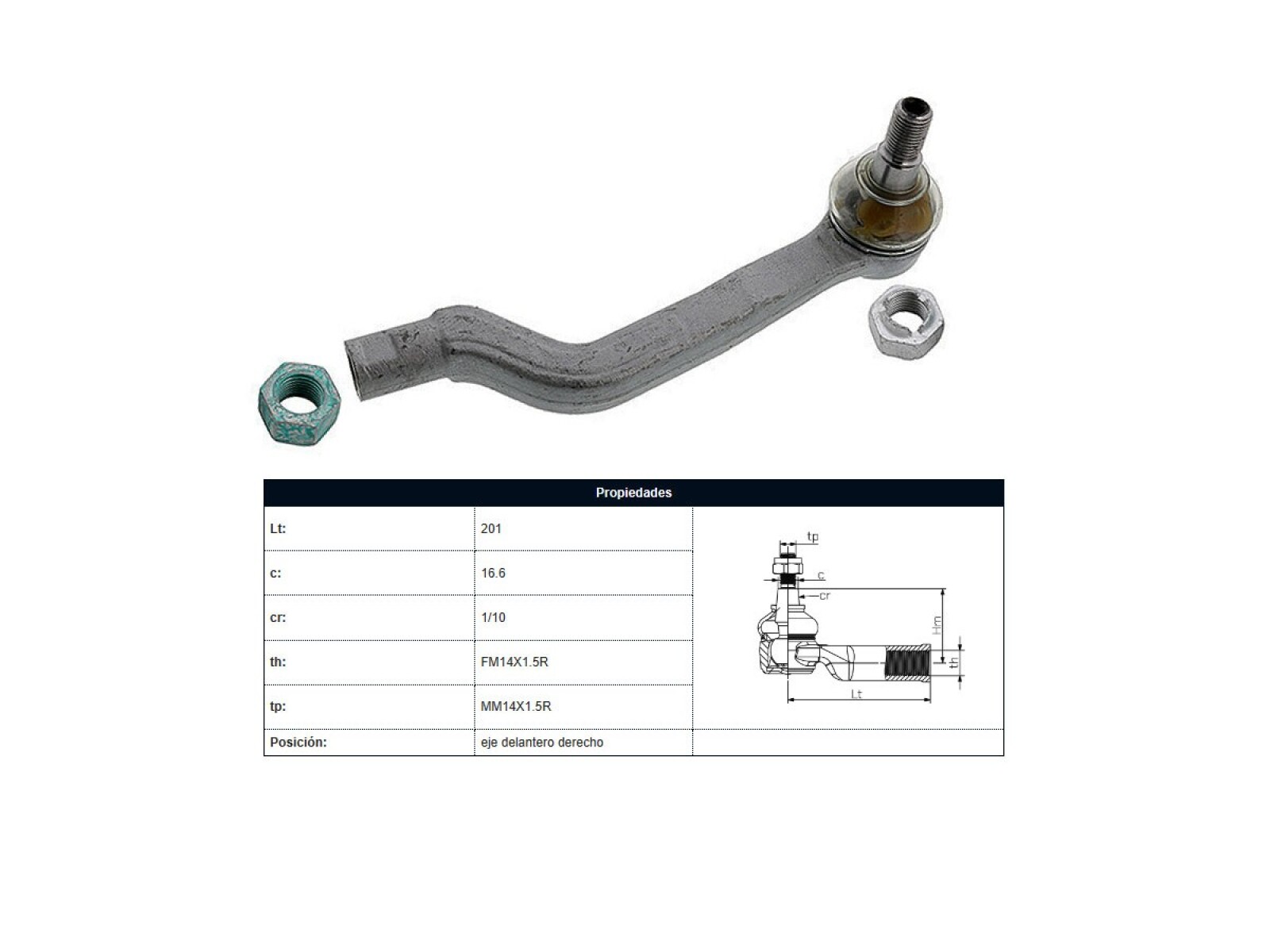 Puntero Mercedes Benz B 180 (W245)/A 150 (W169)/A 160 (W169)/B 200 (W245) 03-13 Izq 