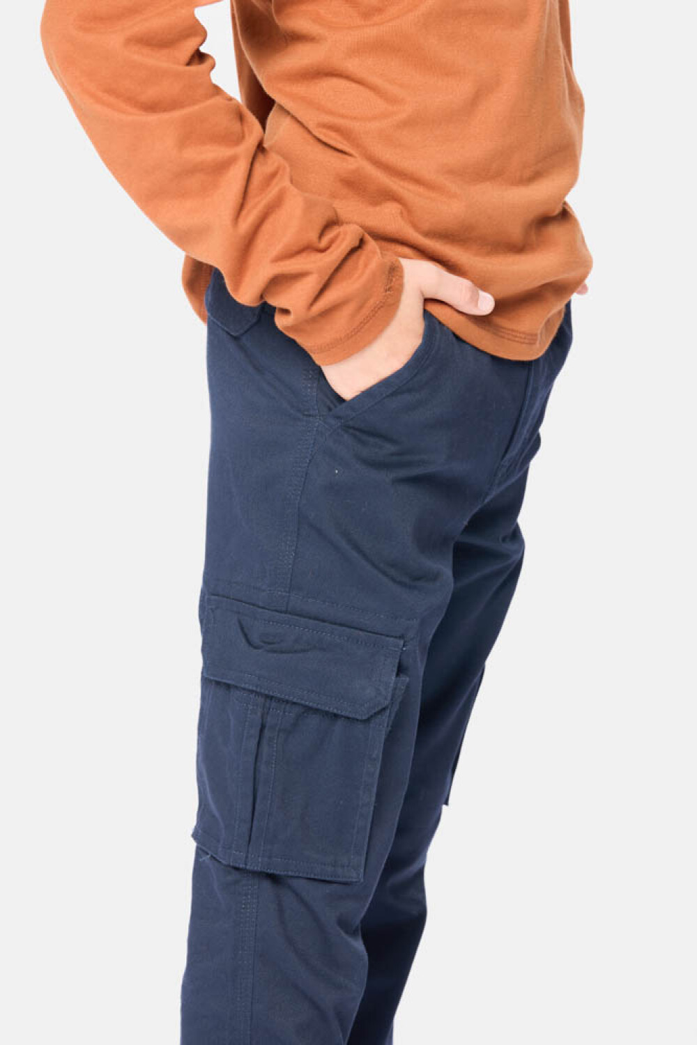 PANTALÓN CARGO Azul