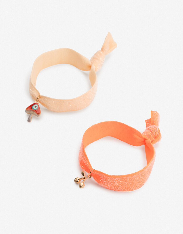 Pulseras Elásticas Sets Con Dijes Set De Pulseras Elásticas - Dorado