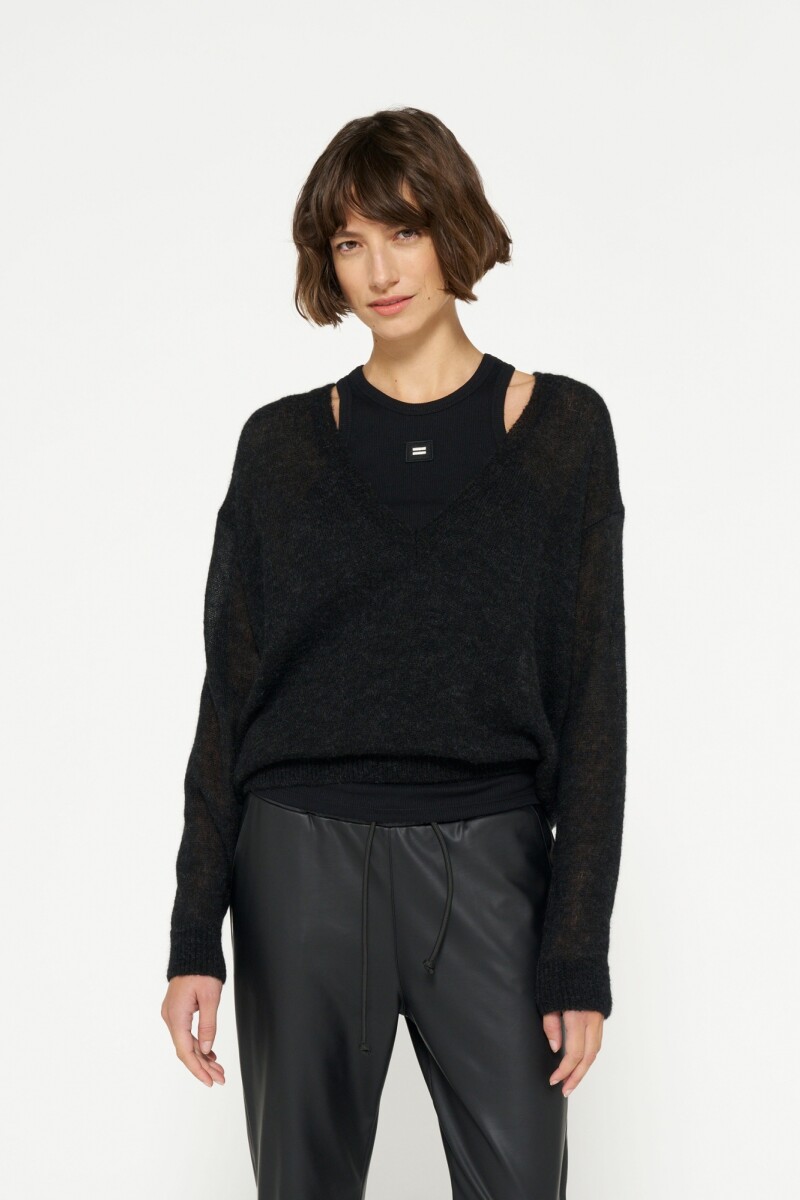 SWEATER V Negro