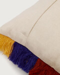 Almohadón Zelda algodón blanco de letras bordadas multicolor 30 x 50 cm Almohadón Zelda algodón blanco de letras bordadas multicolor 30 x 50 cm