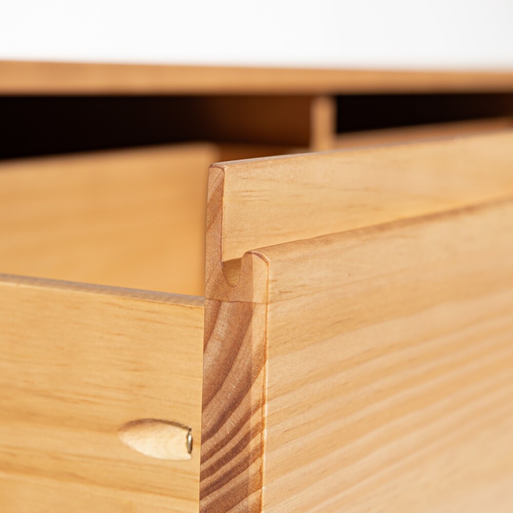 CÓMODA 6 CAJONES MADERA MACIZA DISEÑO MODERNO LISTONADO CÓMODA 6 CAJONES MADERA MACIZA DISEÑO MODERNO LISTONADO