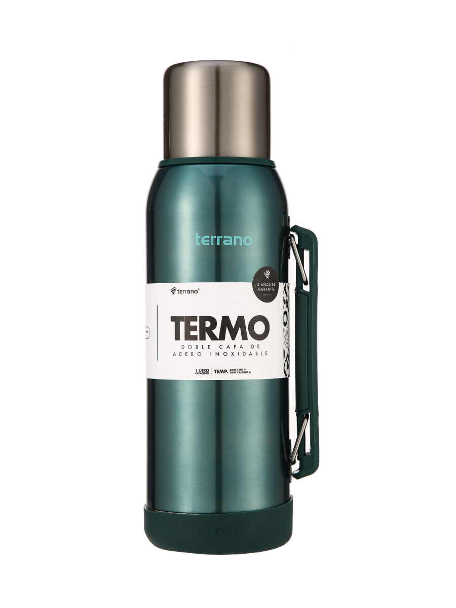 Termo Premium 1lt. Con base de Silicona - Verde Metalizado 