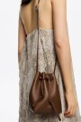 BOLSO BUCKET Marron