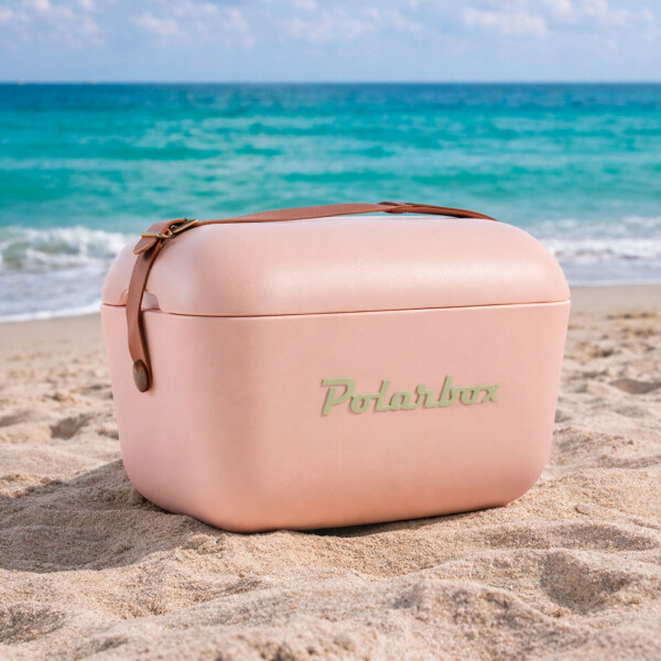 Conservadora Hielera Vintage 12L Litros Latas Hielo Polarbox Color Beige