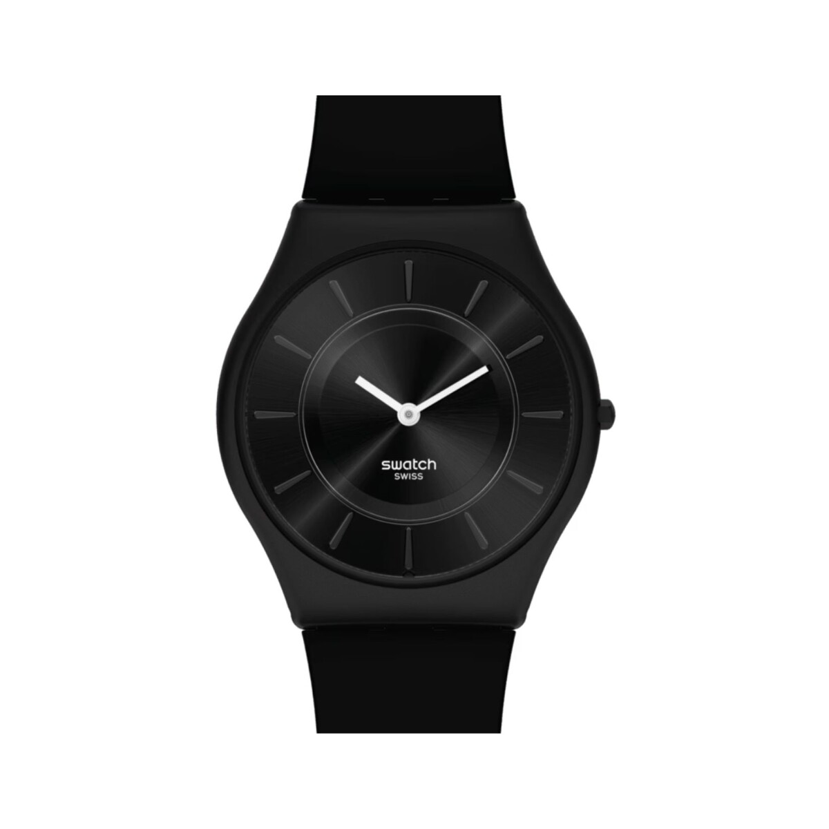 Reloj Swatch Ss08b100 Liquirizia Unisex De Silicona Negra 