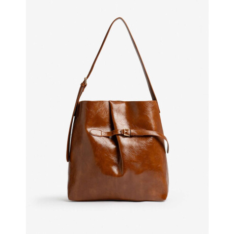 Saca Efecto Gastado Marron Camel